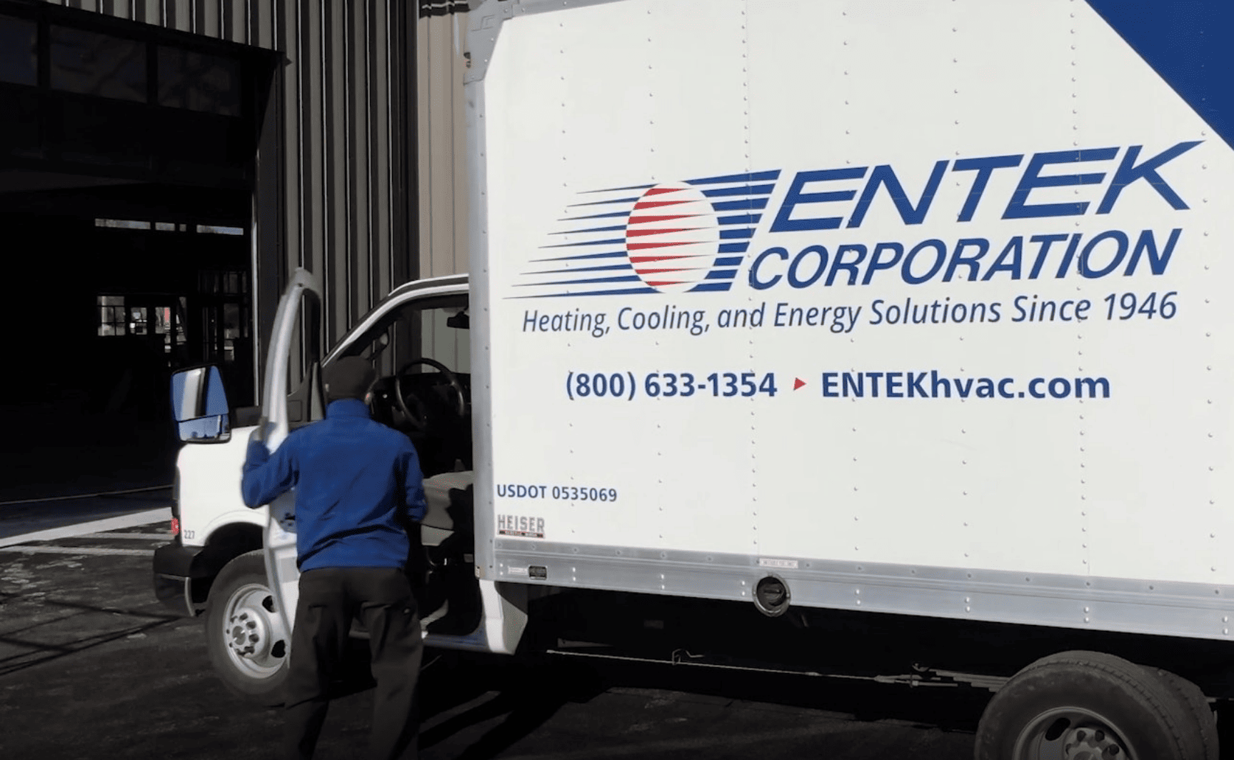 Entek Corporation service truck.